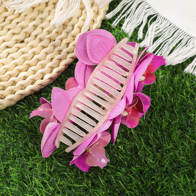 花柄ヘアクリップ