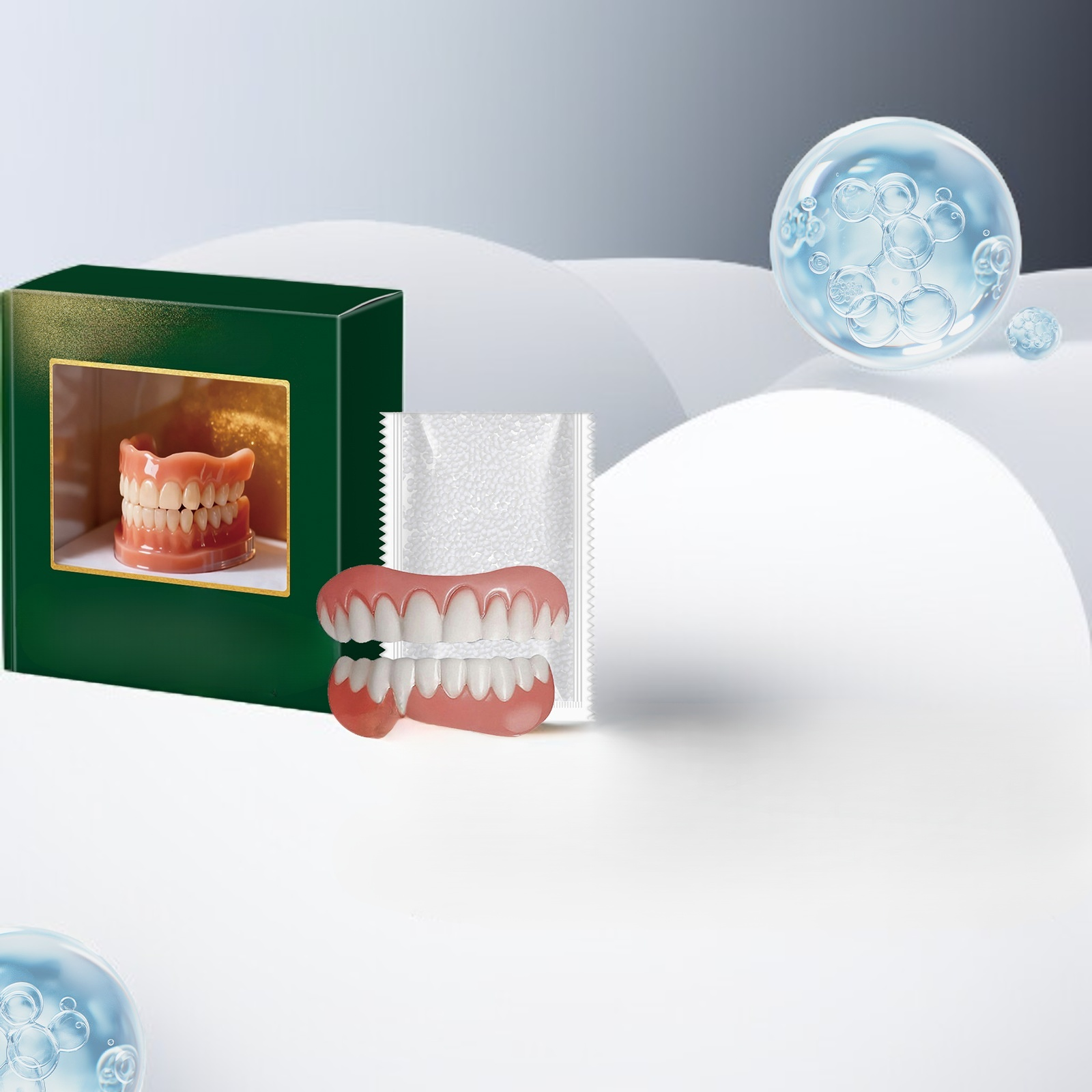 Kit de ajuste de dentaduras Fameco: mejora la impresión de tu sonrisa con materiales cómodos