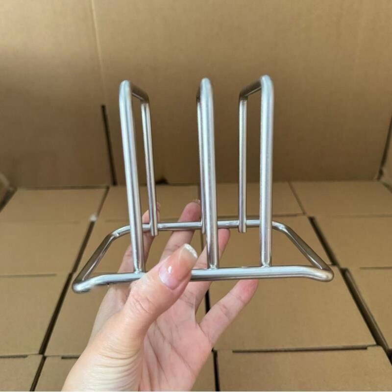 Household Stainless Steel Pot Lid Storage Rack