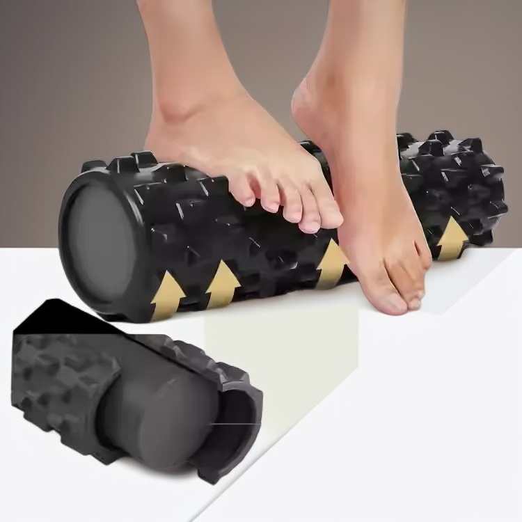 Rodillo de masaje columna de yoga hueca dientes de lobo