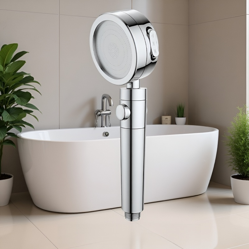 Cabezal de ducha de presión ajustable de tres niveles