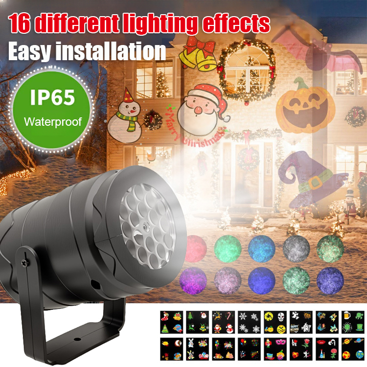 LED Energy-Saving Lamp Colorful Christmas Atmosphere Scene