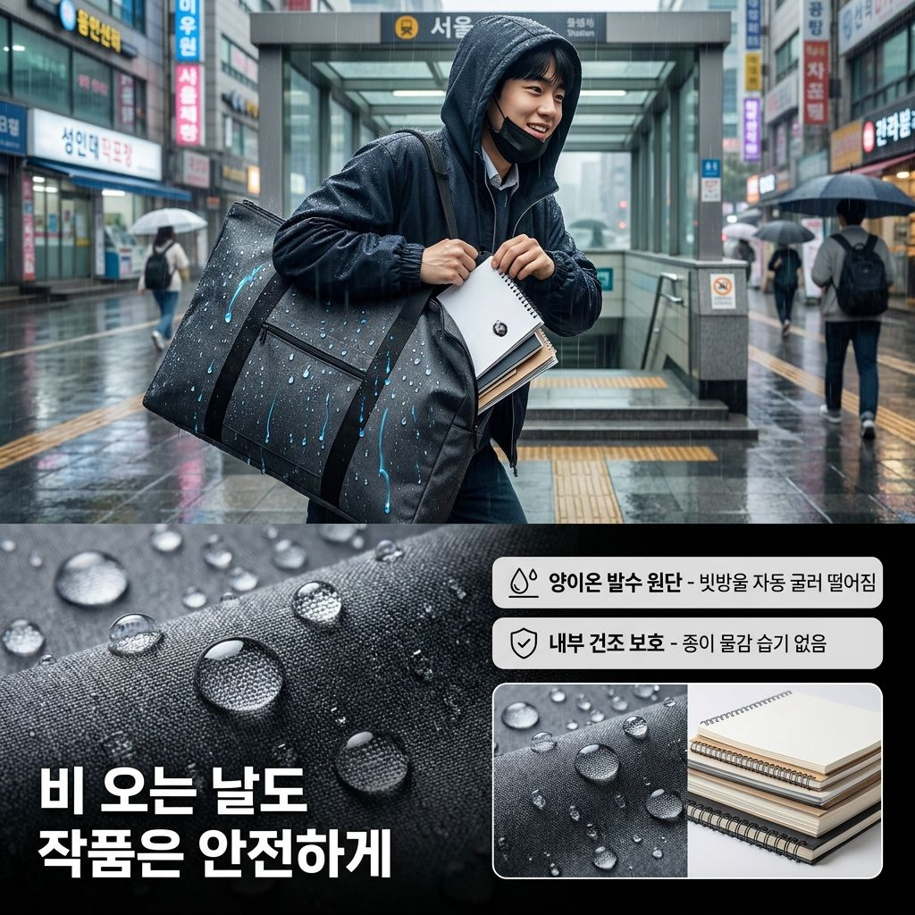 스케치 화판 전용 수납 가방 입시생 핸드캐리 크로스 화판 가방