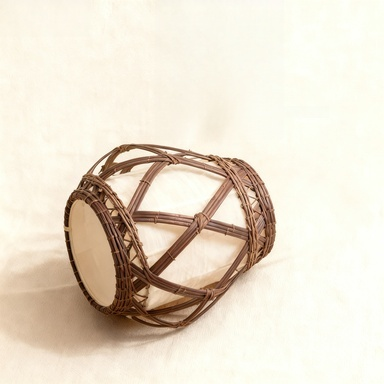 한지와 라탄 조명 갓 테이블 램프 (4개 세트)