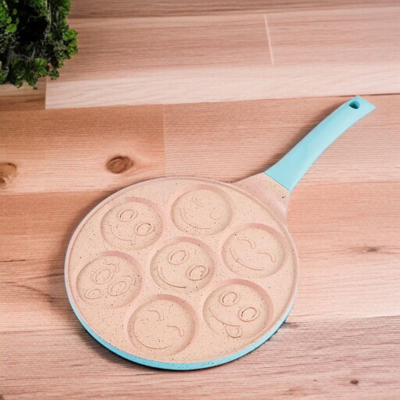 Cartoon Seven-hole Frying Pan Baby Food Non-stick Pan