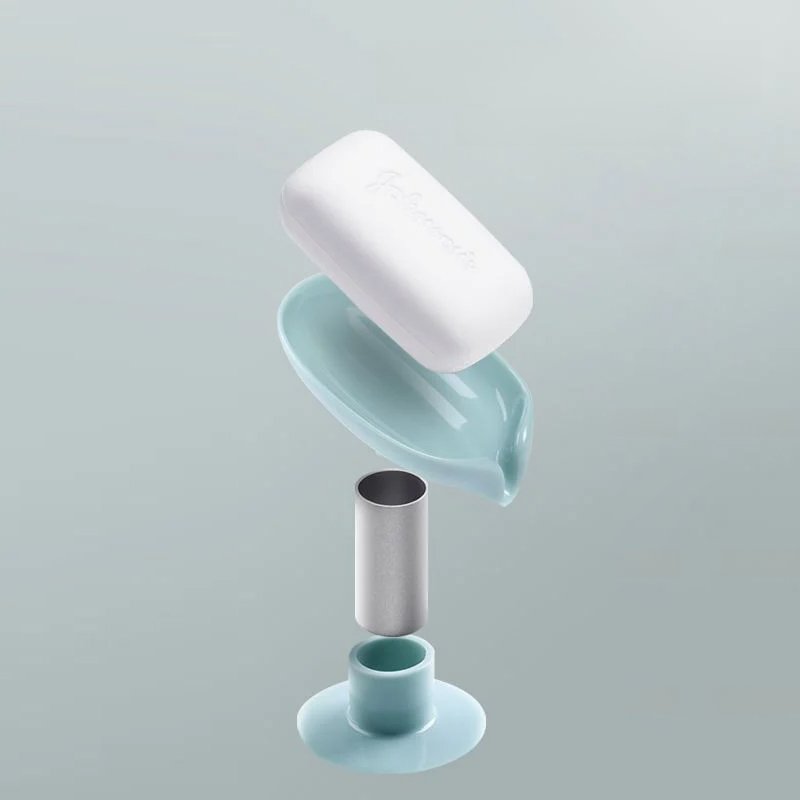 กล่องใส่สบู่รูปใบไม้ กล่องใส่สบู่ระบายน้ำ