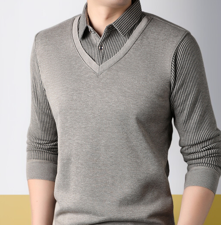 남성 보온 셔츠 소재 확대 이미지