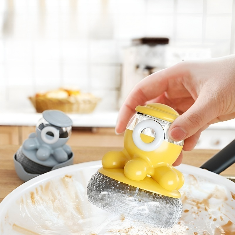 Automatyczna szczotka do mycia naczyń z dozownikiem płynu