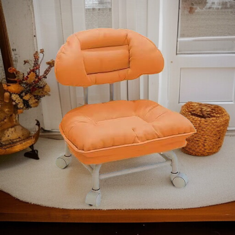 Taburete bajo con ruedas, multifuncional y silencioso para niños