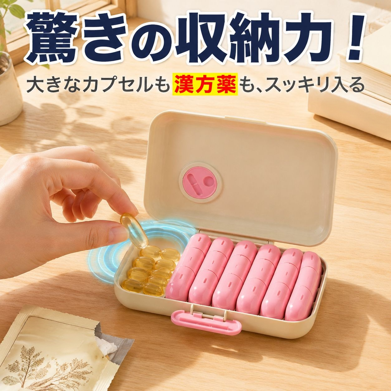 携帯便利な1週間分薬ケース ピル整理収納必須