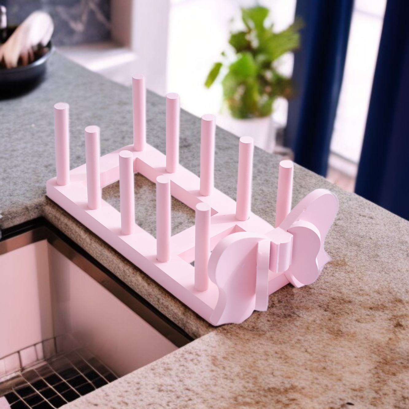 간단한 다기능 접시 보관 선반