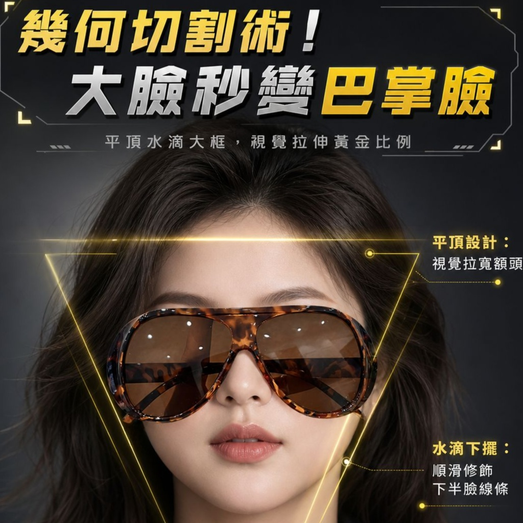 大臉顯瘦時尚墨鏡女潮防強光紫外線太陽鏡男