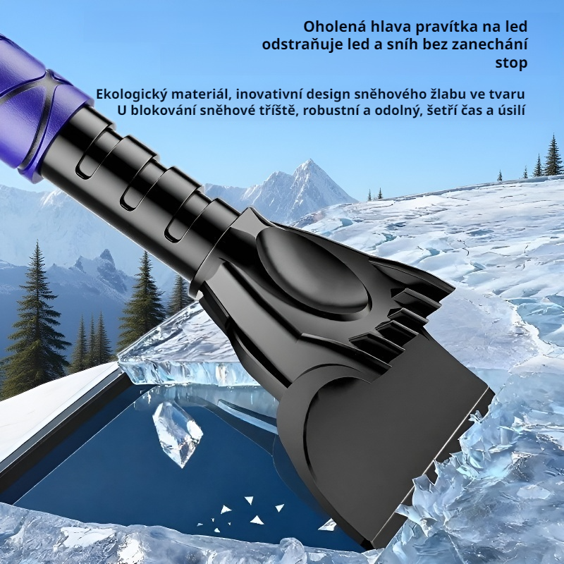  Přenosný multifunkční kartáč na sníh do auta s škrabkou na led