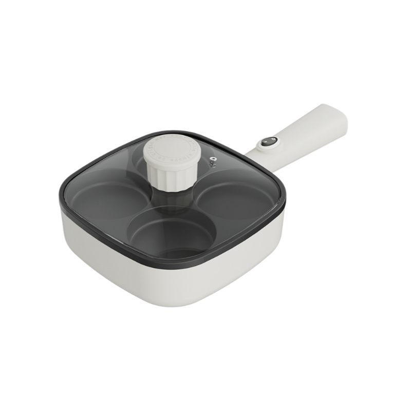 Four-hole non-stick frying pan