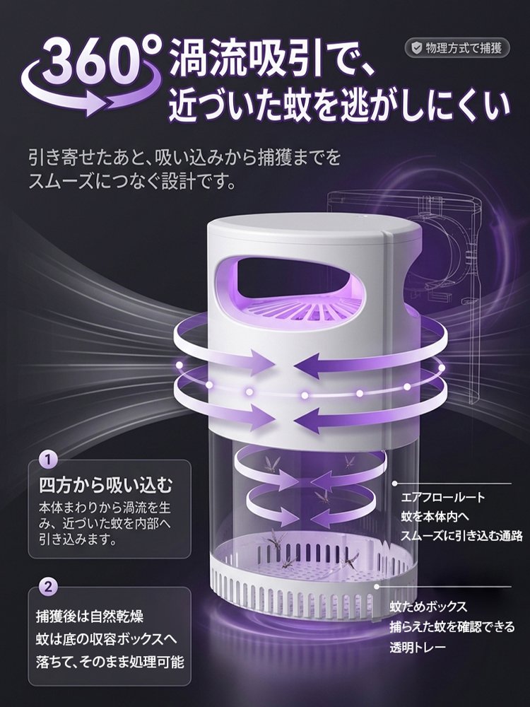 蚊よけ蚊取りライト
