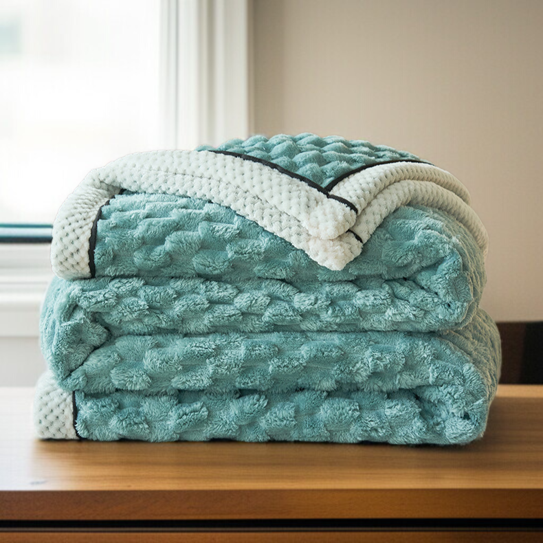 융단 스타일의 두꺼운 담요 디테일