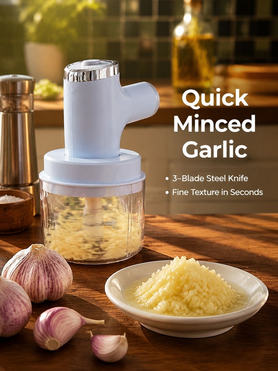Multifunctional electric egg beater handheld electric mixer garlic masher home lazy portable egg bea