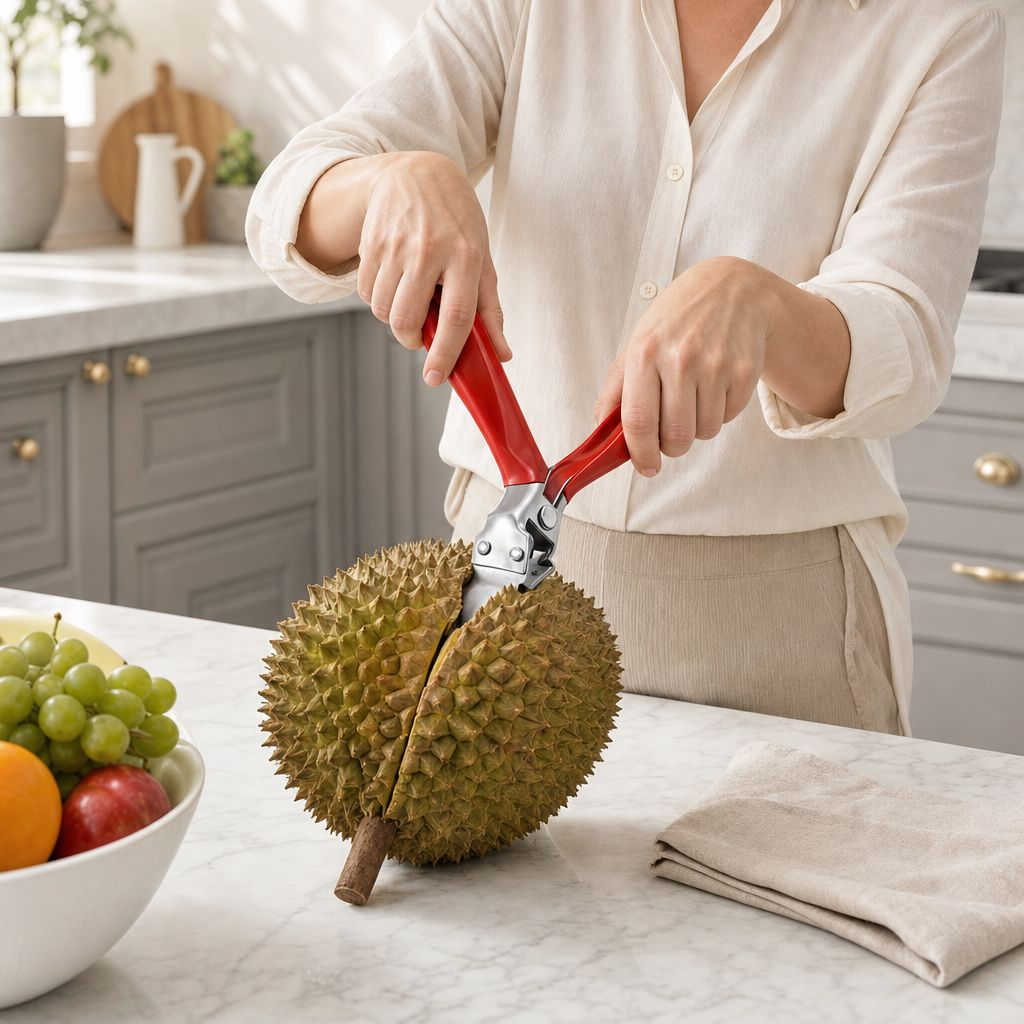 Stainless Steel Durian Pliers Fruit Extractor and Shell Opener