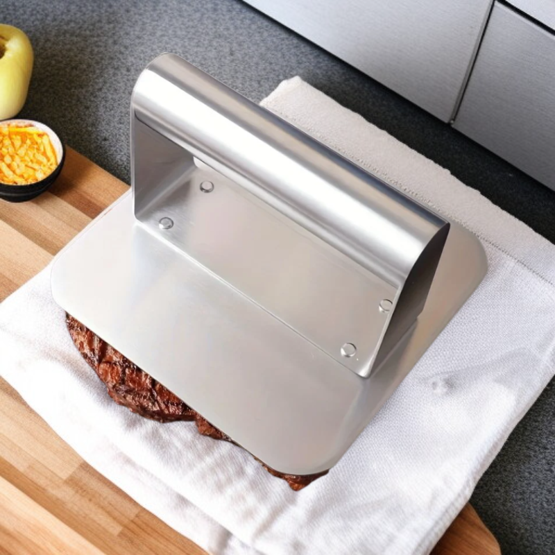 Multipurpose Stainless Steel Burger Press, Suitable for BBQ and Frying