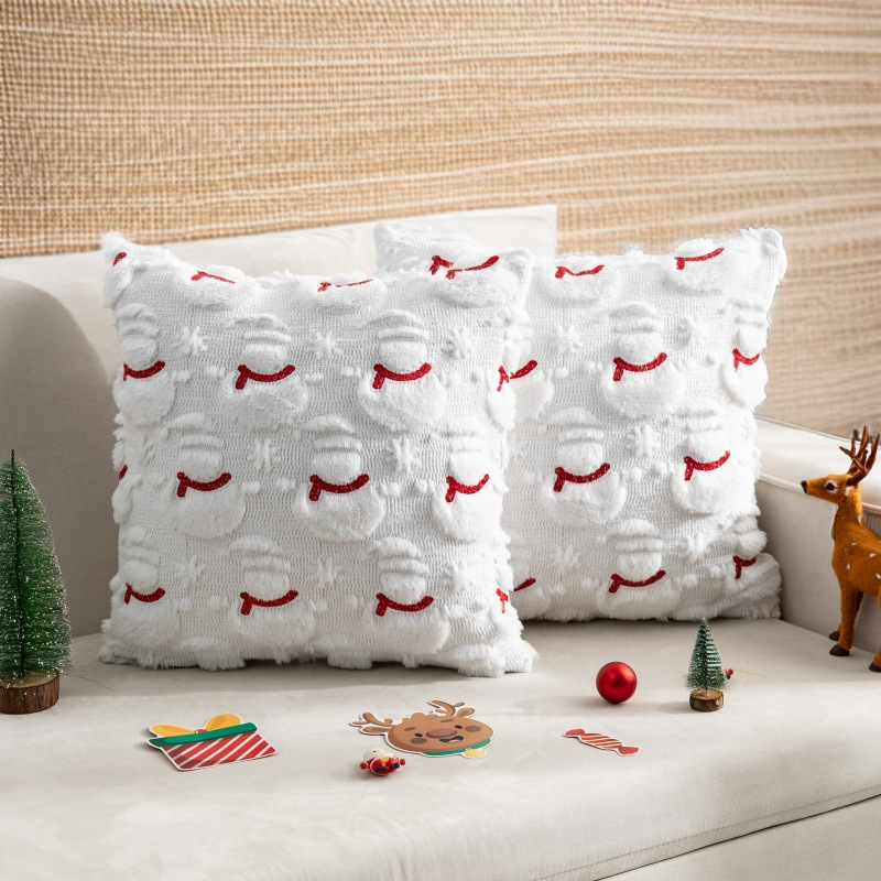 Funda de cojín de lujo para fiestas Decoración temática de Navidad