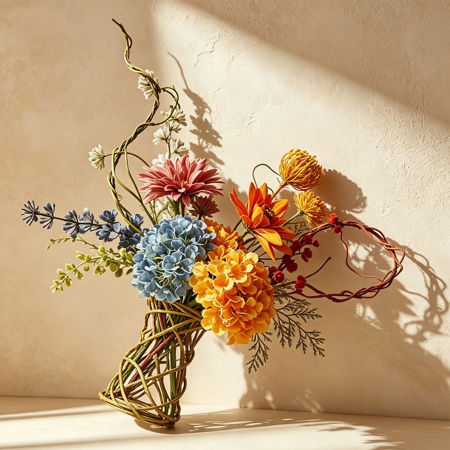 Making artificial bouquets