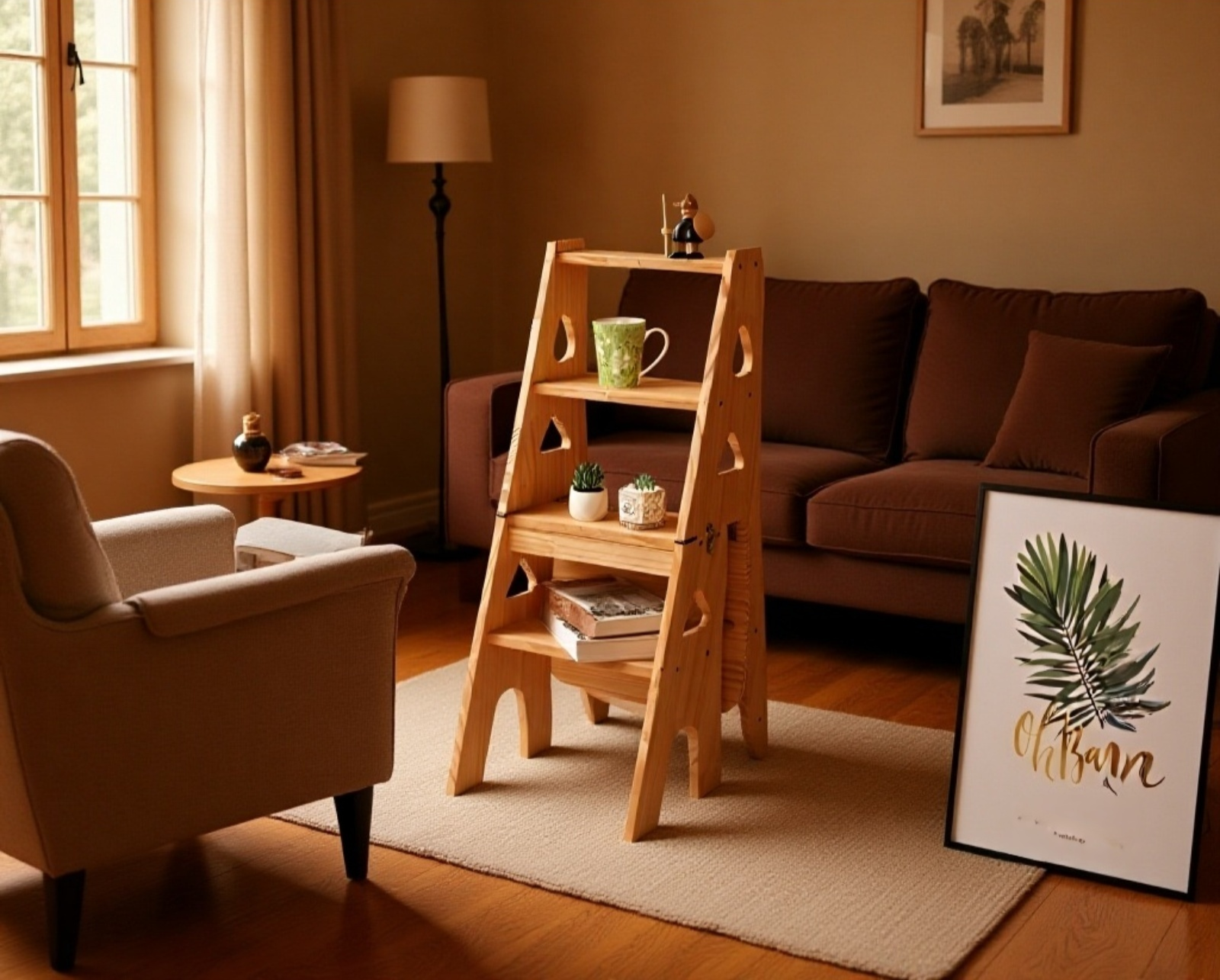 家庭使用可踏凳登高取物