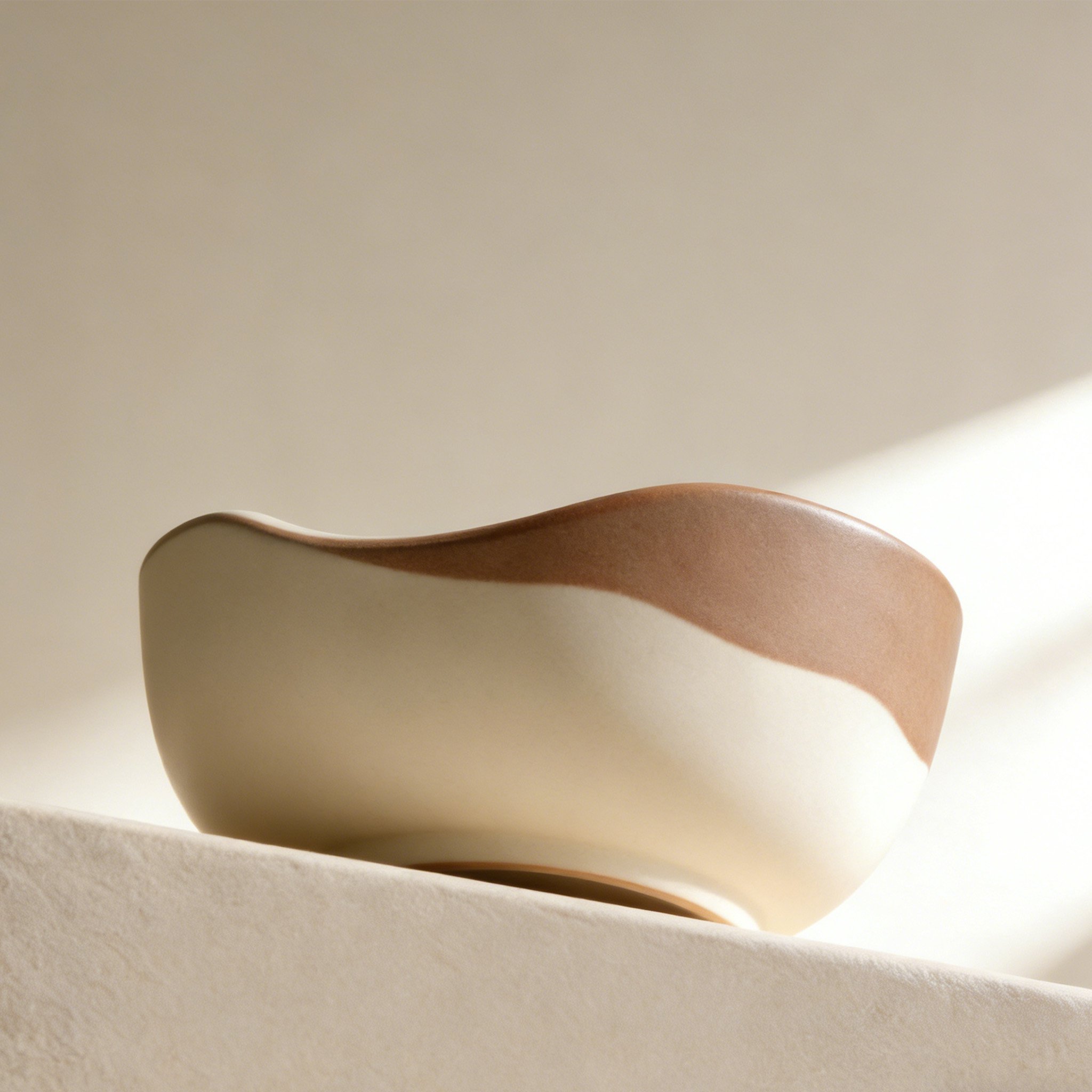 12-Piece Set of Natural Irregular Shaped Ceramic Bowls