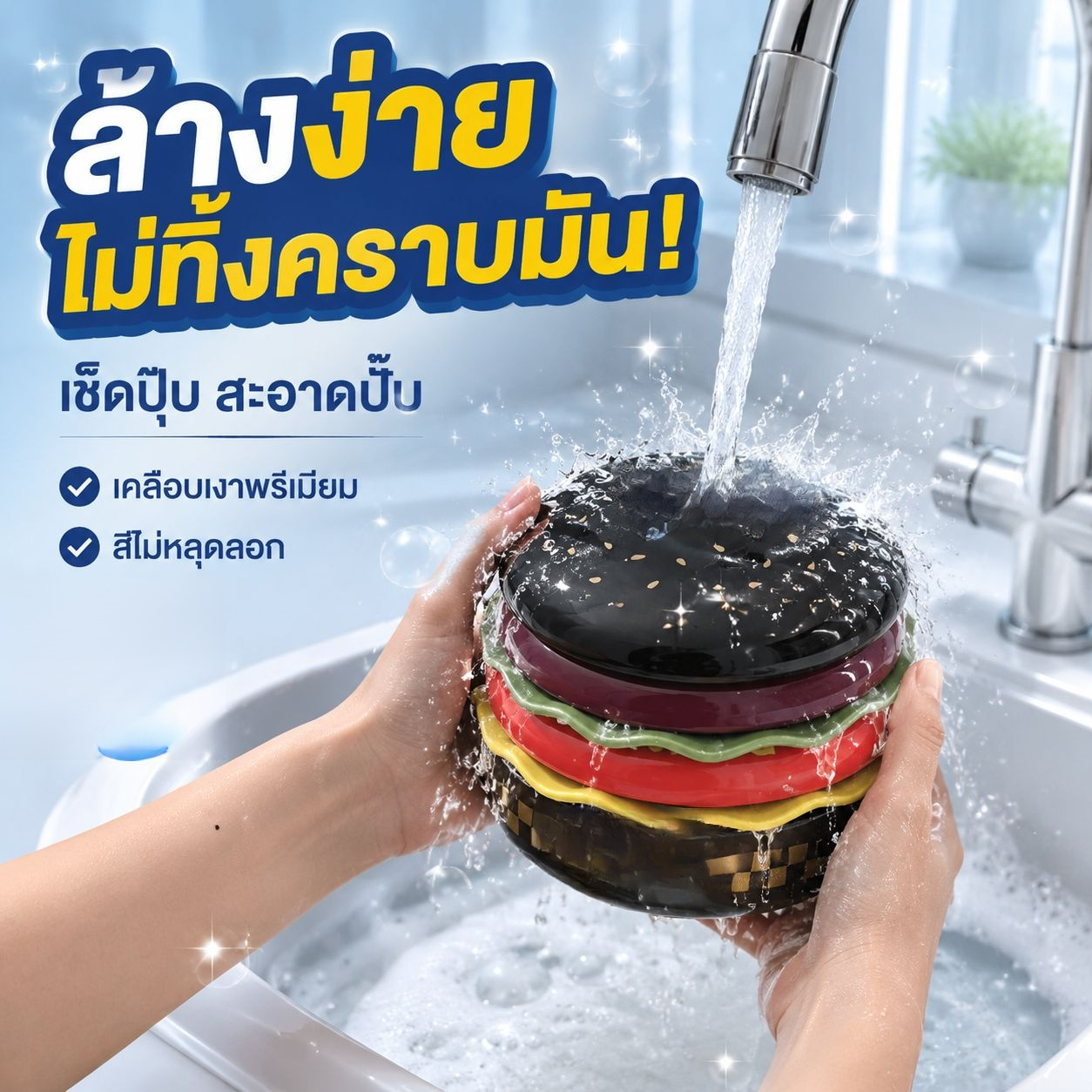 ชุดเซรามิคหมูหลูลูน่ารัก จานเบอร์เกอร์ ชามอาหารเช้า ชามขนม สำหรับใช้ในบ้าน
