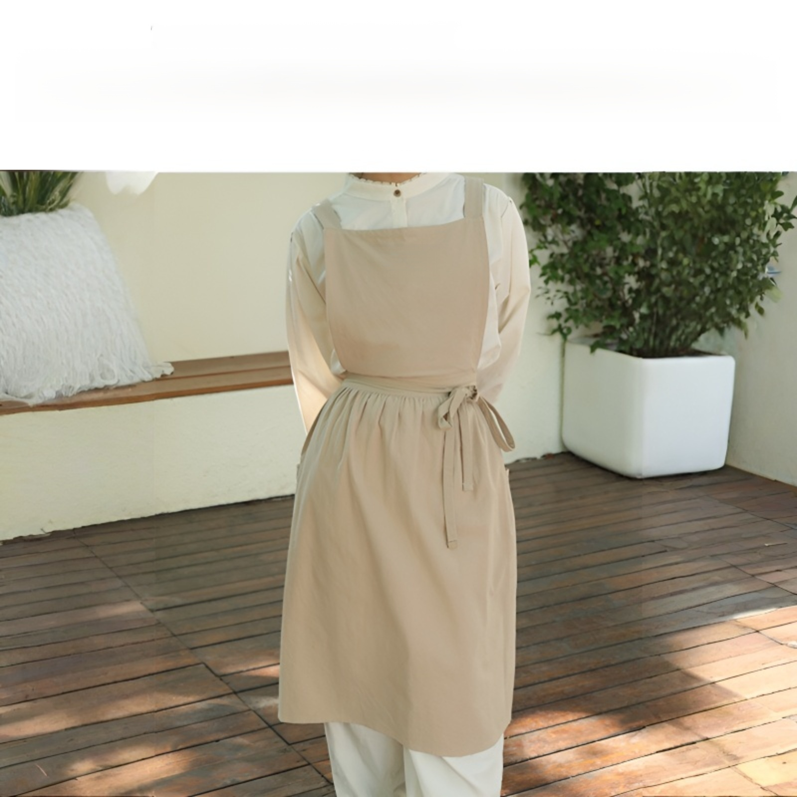 통기성이 뛰어난 주방용 면 에이프런