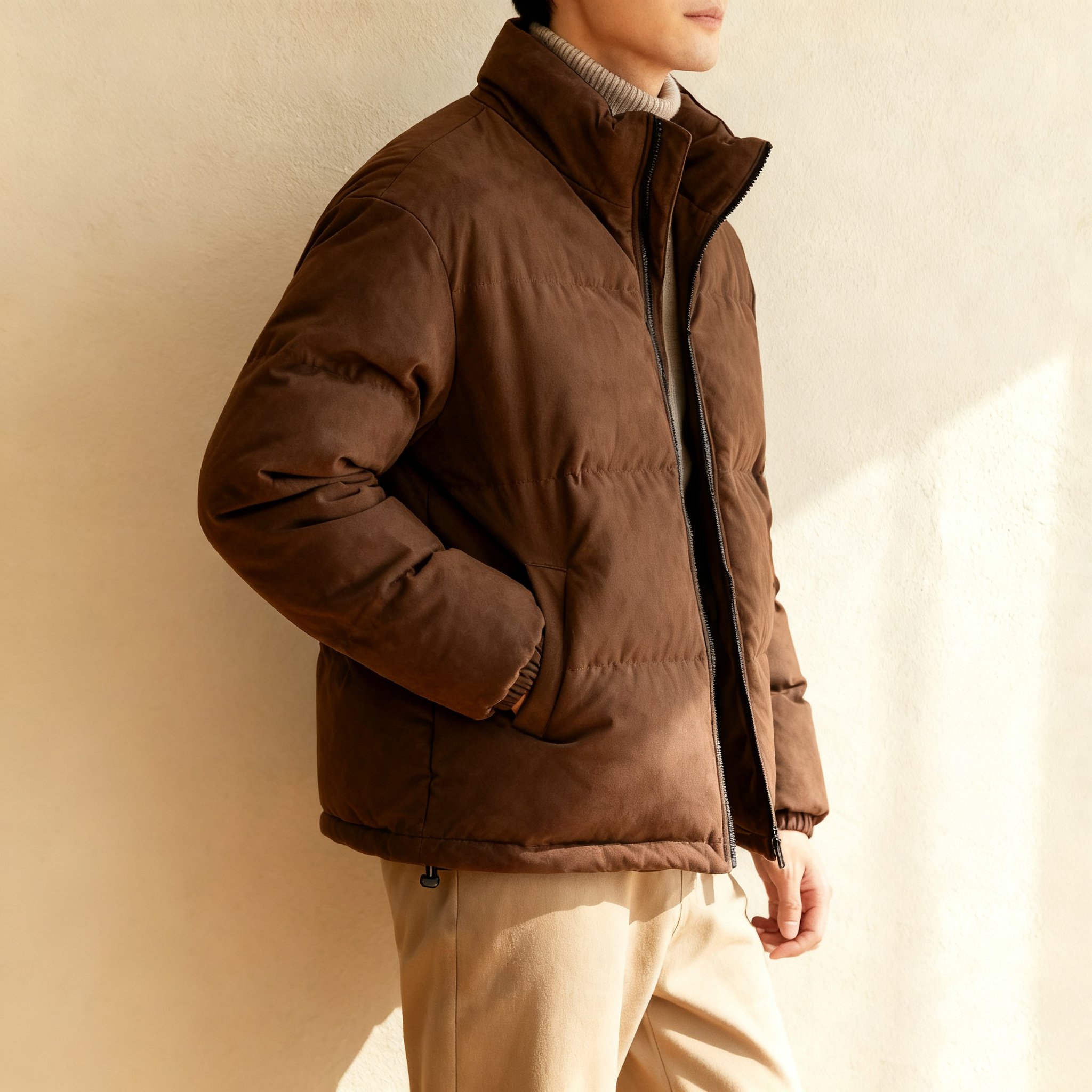 メンズコットンパーカー正面画像