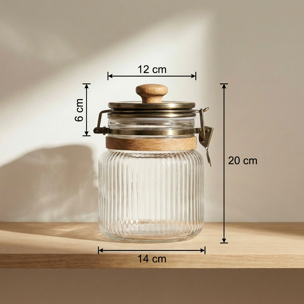 Glass food storage containers for pantry organization