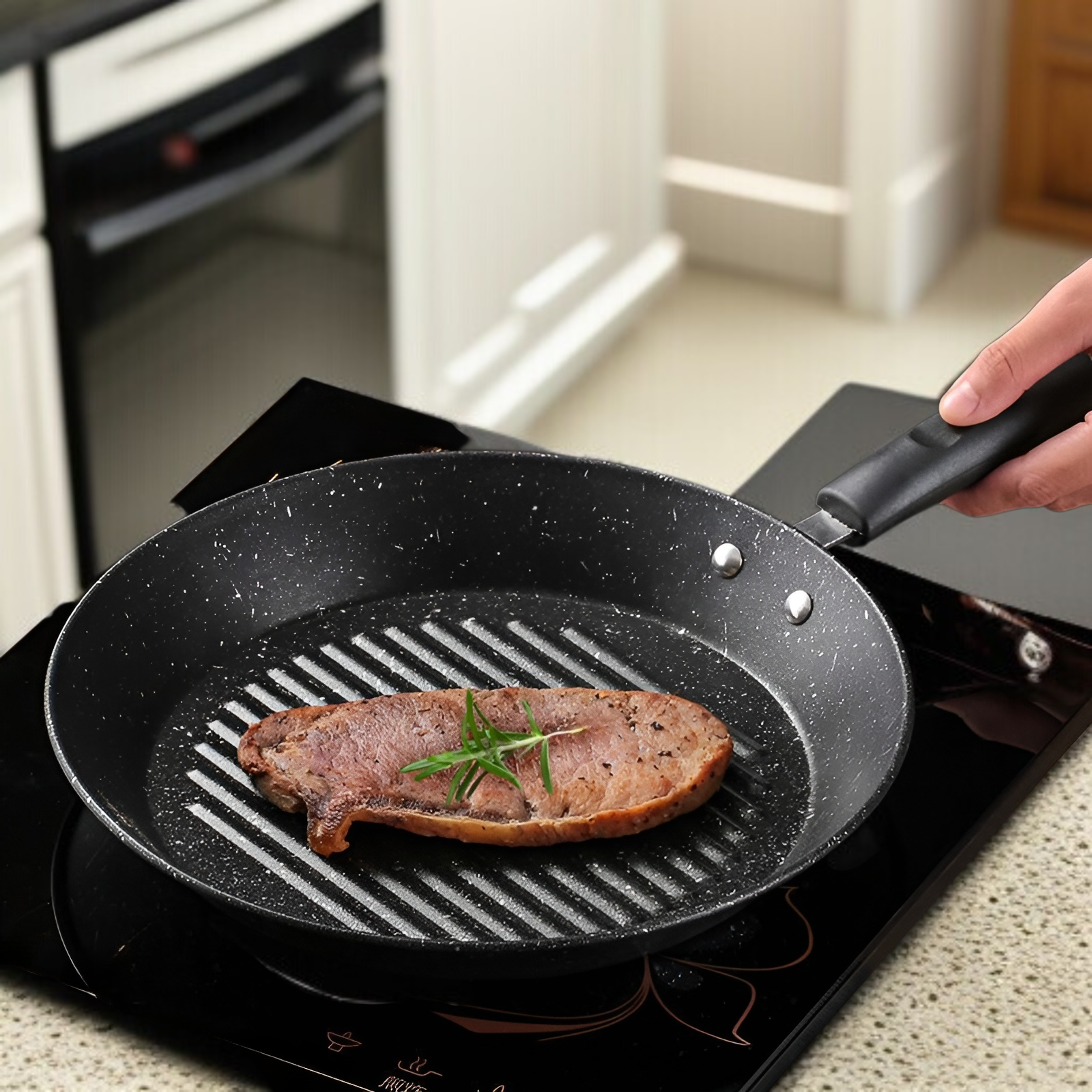 オムレツパン、医療用石目玉焼きオムレツアーティファクト、小さなフライパン、ノンスティックフライパン、朝食用卵ハンバーガーパンが大好き