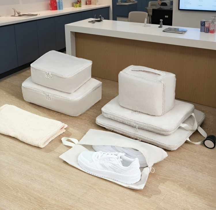 壓縮收納袋節省空間效果