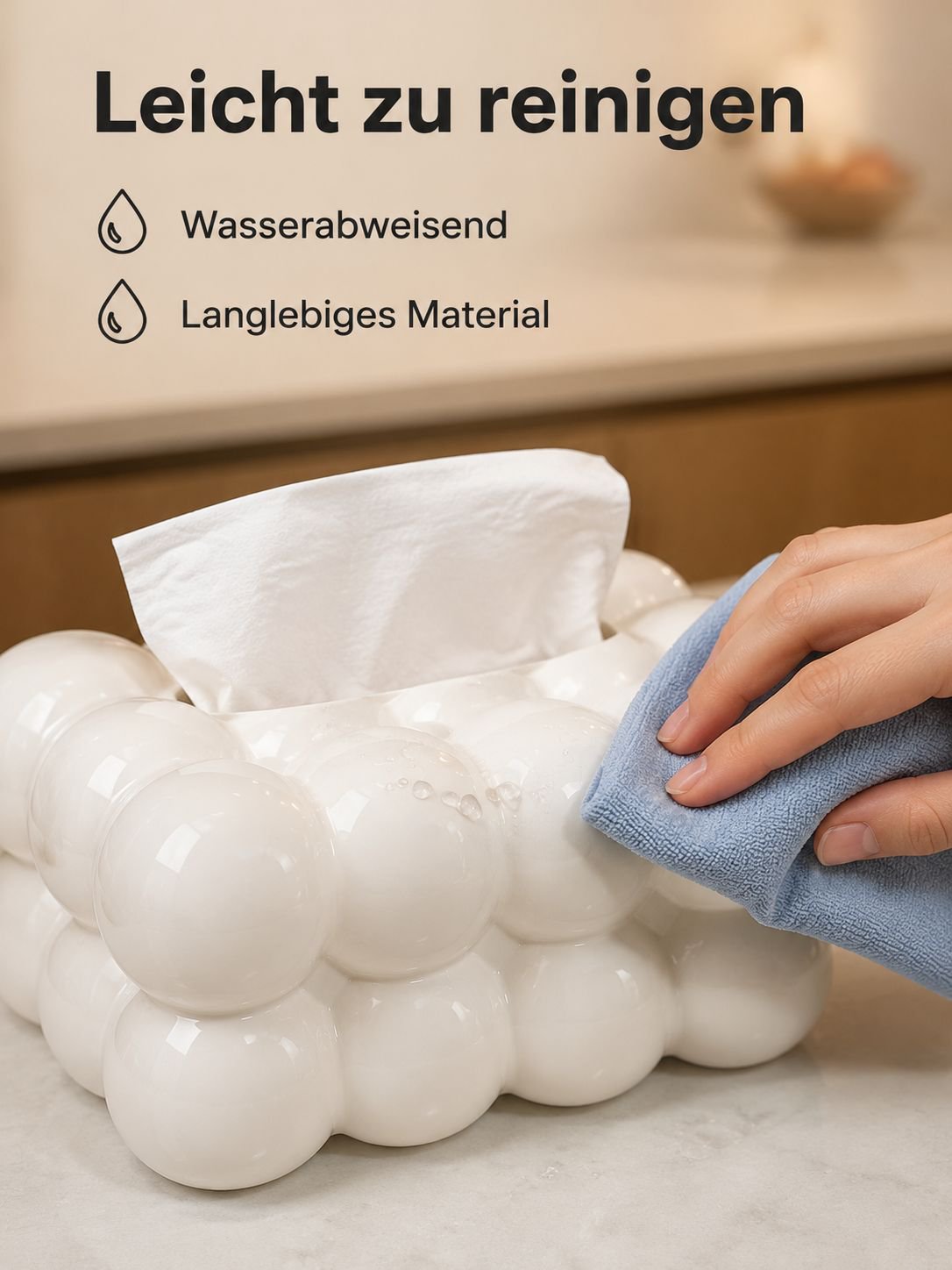 Taschentuchbox im Cream-Stil