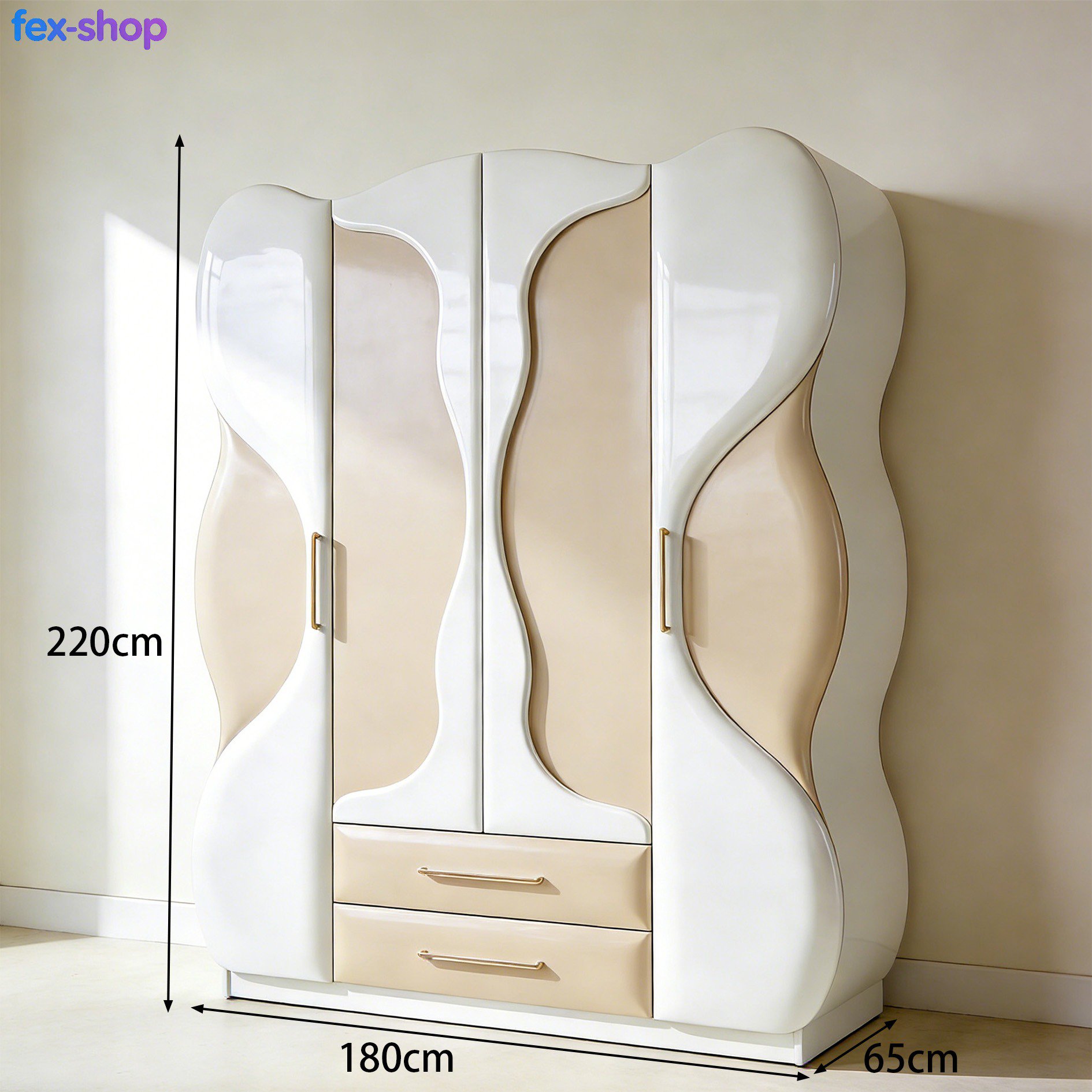 실용적인 수납 공간이 있는 옷장