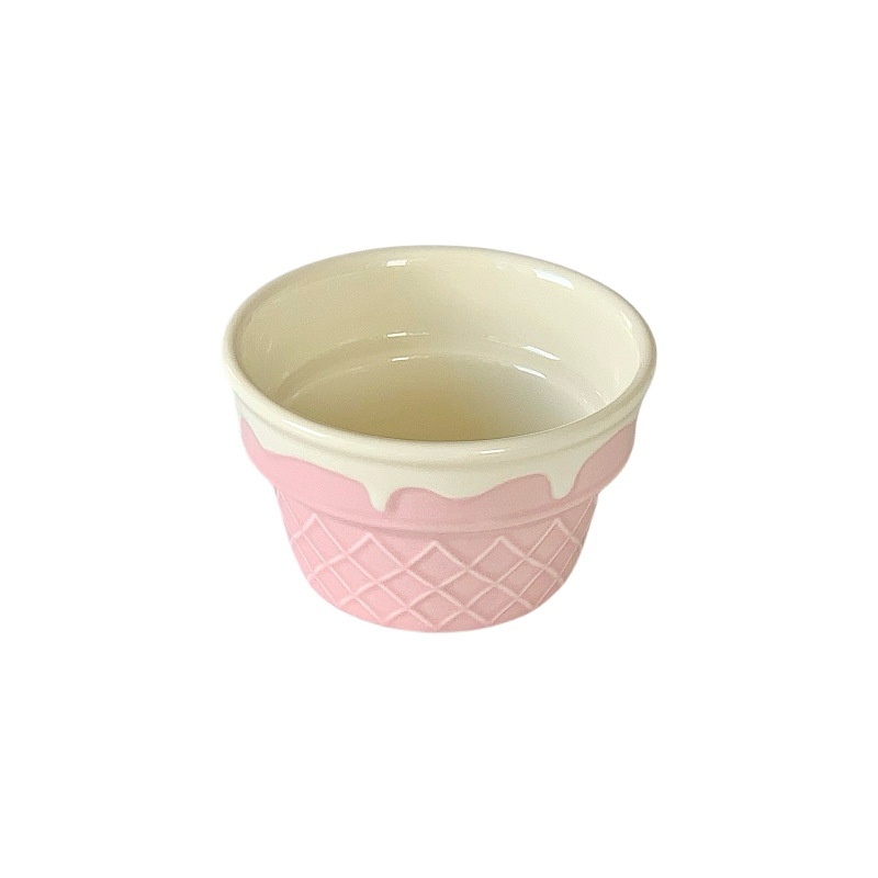 Ensemble de vaisselle en céramique motif crème glacée mignonne