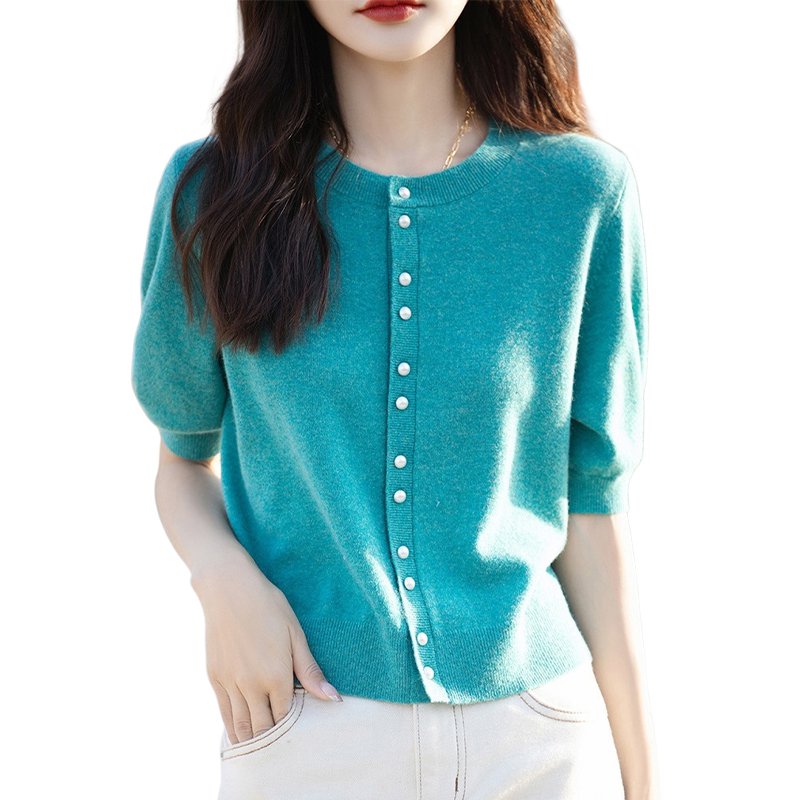 婦人用薄手半袖ニット