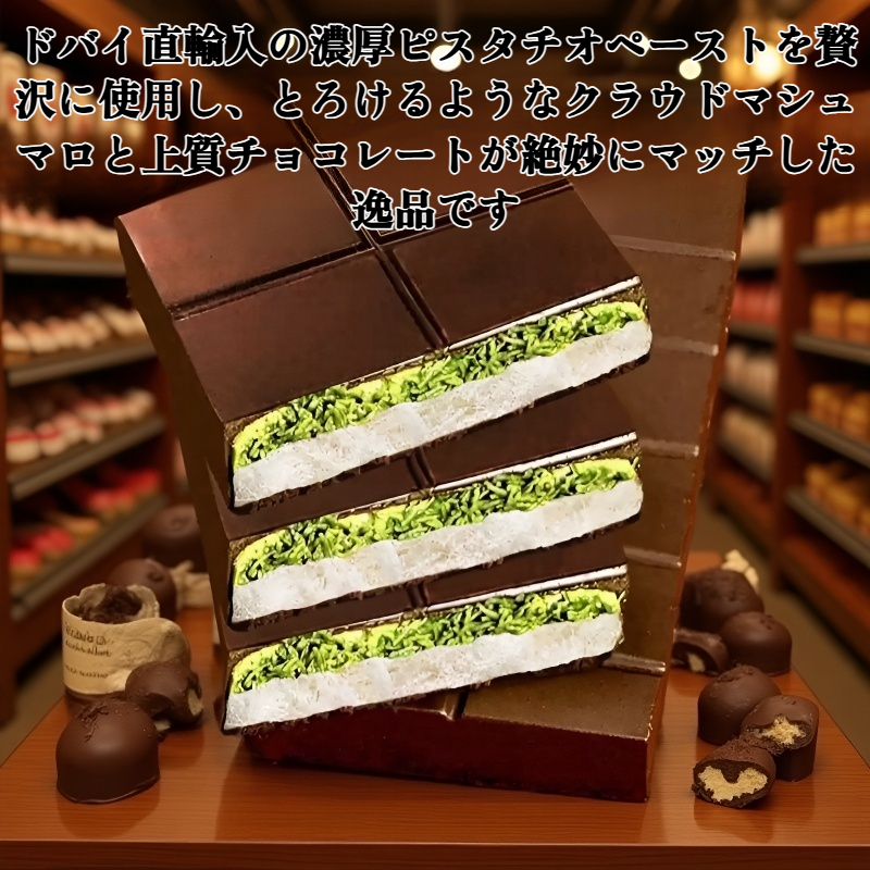 ドバイ ピスタチオ クラウド マシュマロ チョコレート