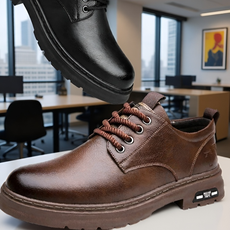 남성 수제 빈티지 캐주얼 가죽 구두, 10년간 튼튼하게 신을 수 있는