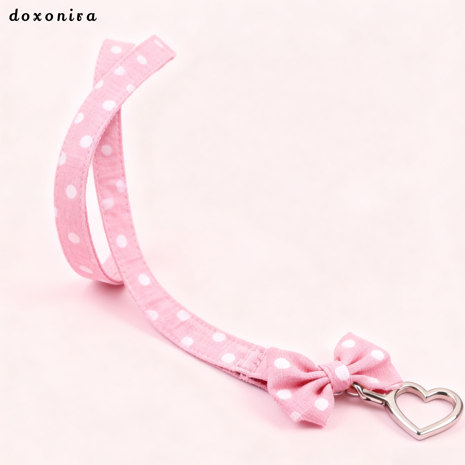 패브릭 물방울 무늬 반려동물 목줄 (3개)