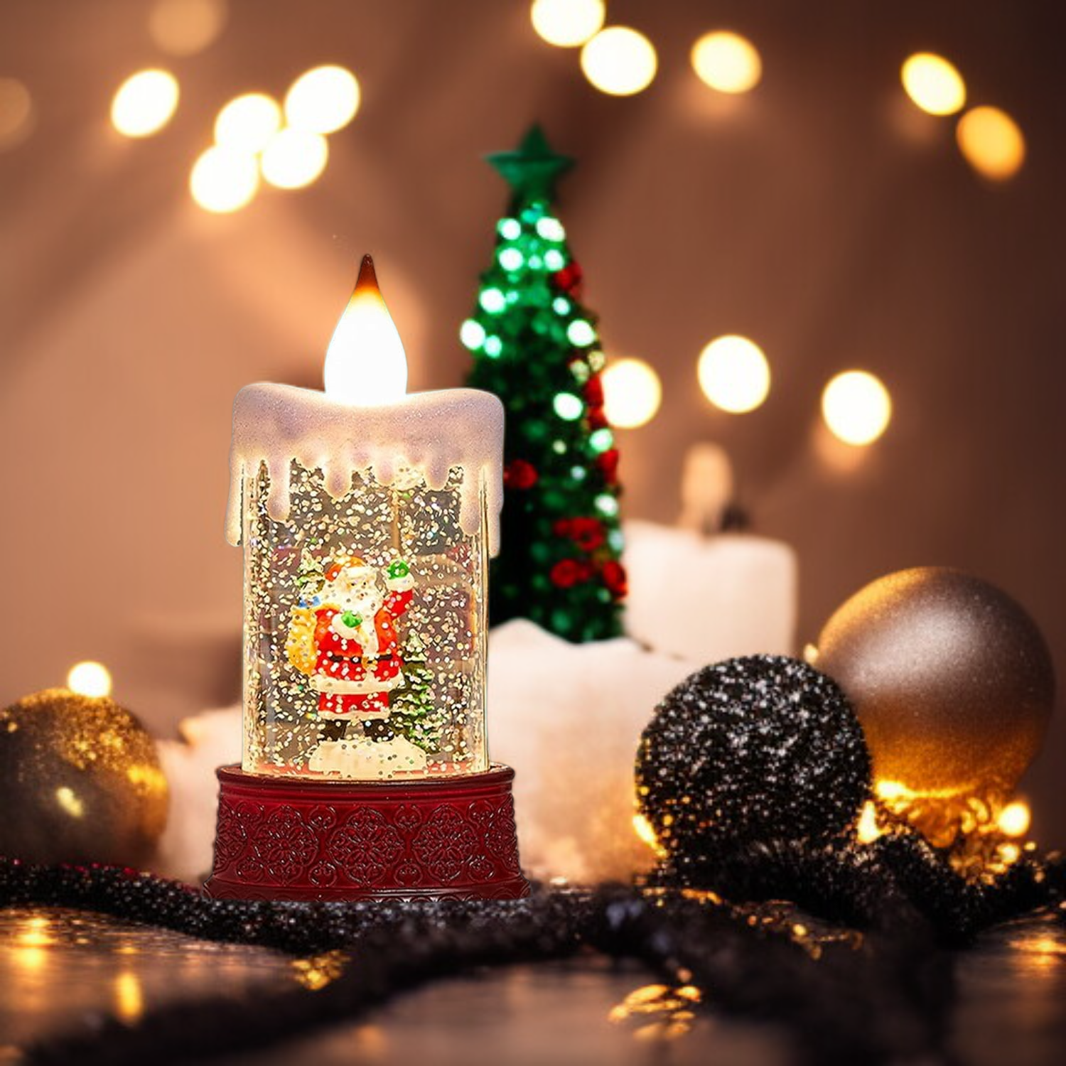 크리스마스 파티용 캔들 조명