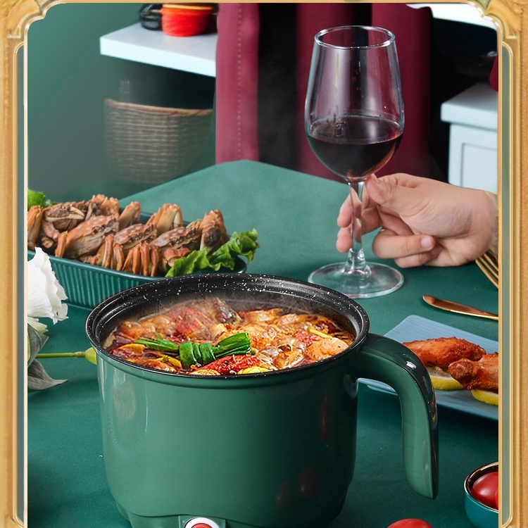 小型多機能電気鍋 家庭用低消費電力 安全な自動電源オフ設計