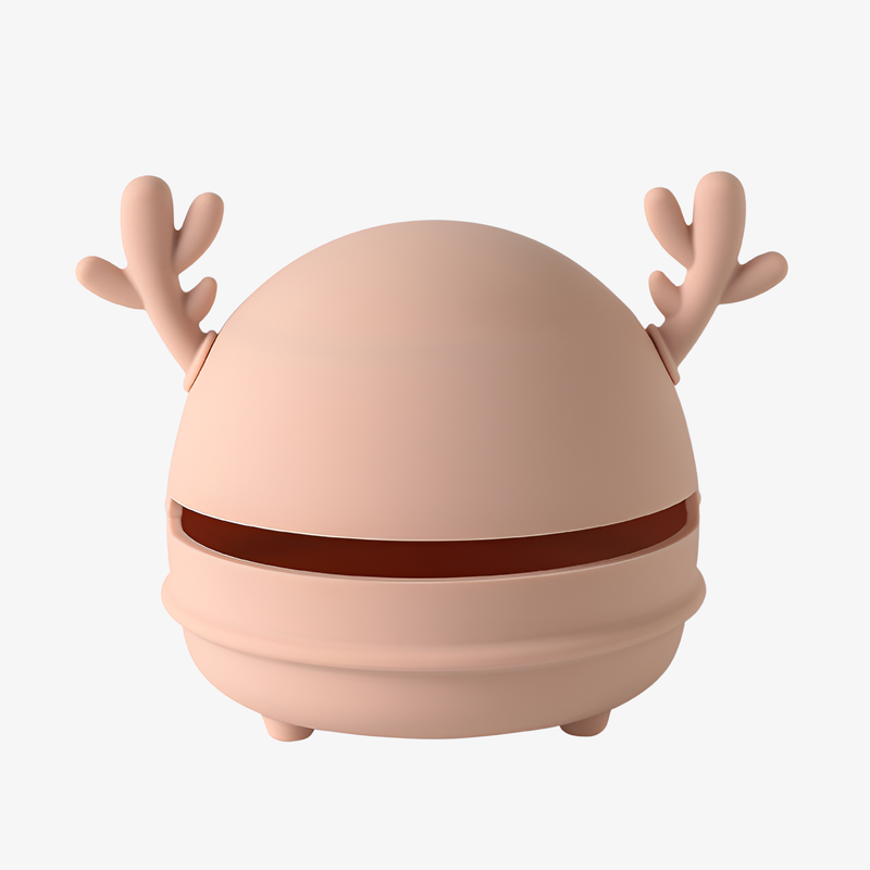 Boîte de rangement portable en silicone avec bois de cerf, grande capacité pour beauty blender
