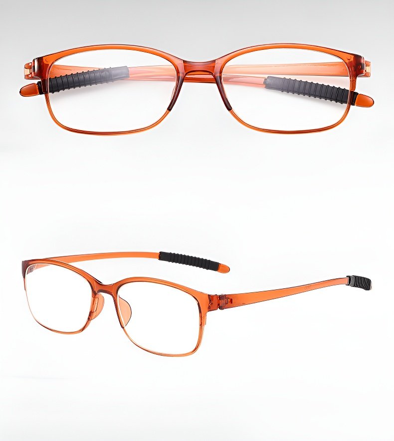 Kobieta czytająca książkę w okularach