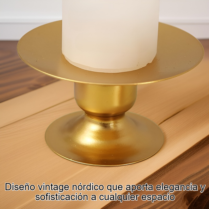 Portavelas de aromaterapia de hierro forjado vintage nórdico