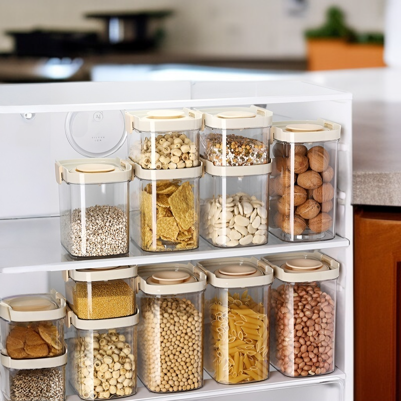 주방보관탱크 식품급 밀폐탱크 덧대어 수납함 신축오곡잡곡통 플레어 실리콘 향신료보관통
