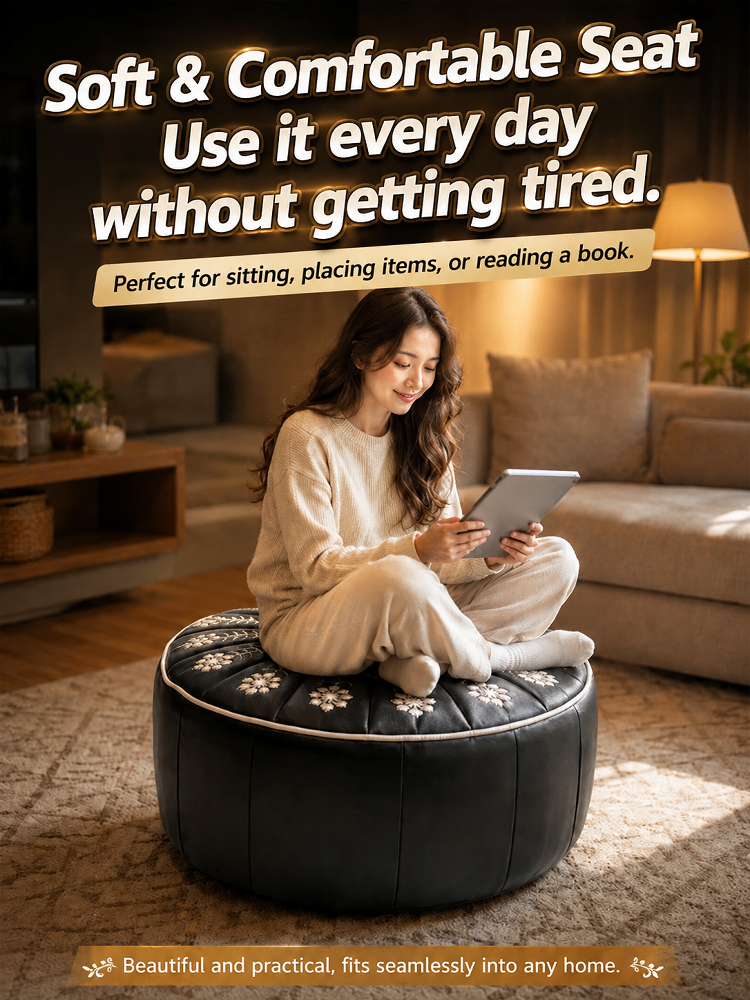 【Multi-functional Clothing Storage Ottoman - Long-lasting Shape without Sagging】