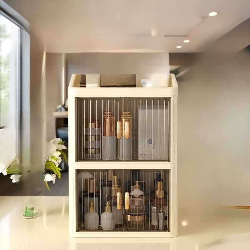  수납함 접이식 더블 도어 수납함