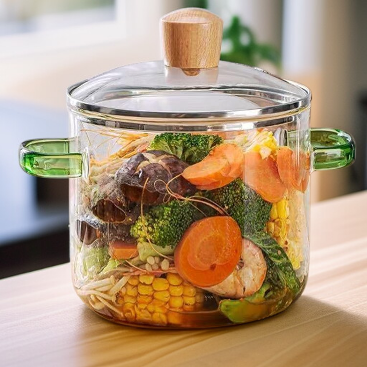 고붕규 유리 뚜껑 냄비 양손 미니 전골냄비 가정용 라면 냄비