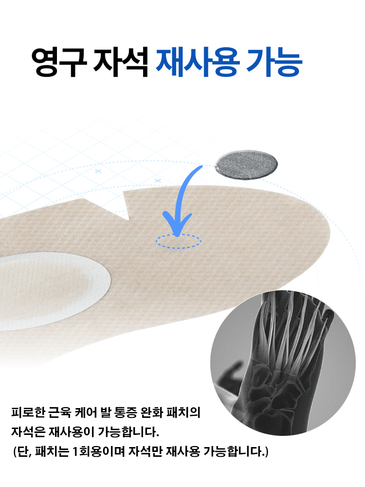 피로한 근육 케어 발 통증 완화 패치